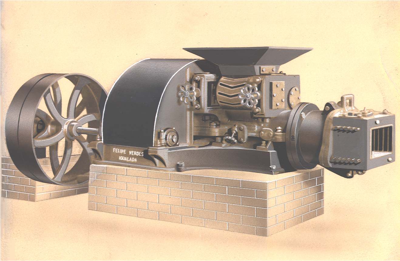 The very first Verdés extruder (1924)